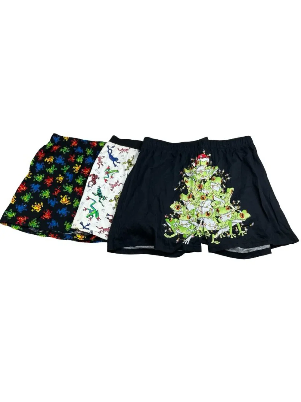 NEW Lot Of 3 Men's Tree Frog Boxer Shorts • Medium & Large